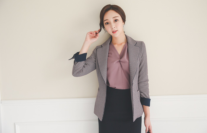 Retail Color Check Color Jacket Taylor