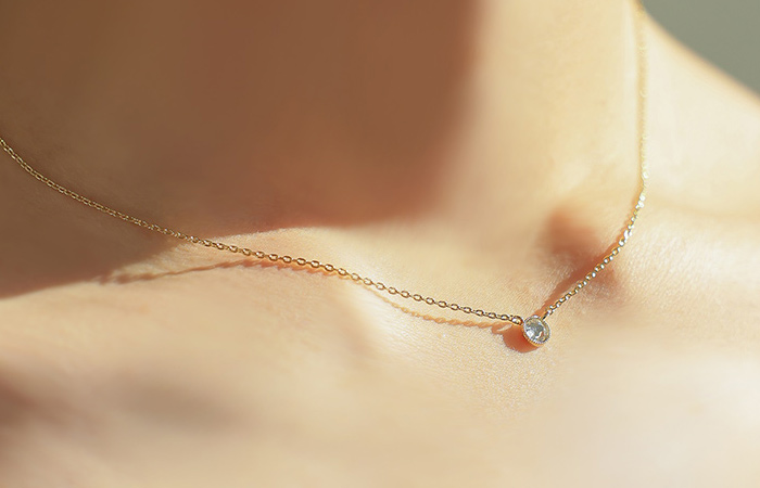 Simple Round Cubic Necklace