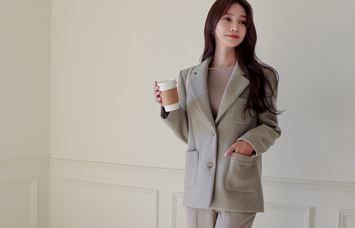 Basic Fit Wool Jacket