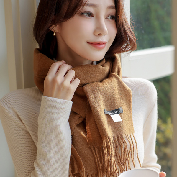 Point Color Tassel Wool Muffler