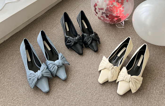 Romantic Mood 빅리본 Stiletto Heels