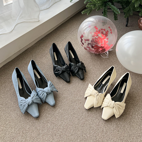 Romantic Mood 빅리본 Stiletto Heels