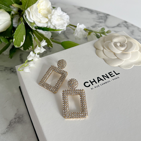 Luxury Cubic Square Drop Earring