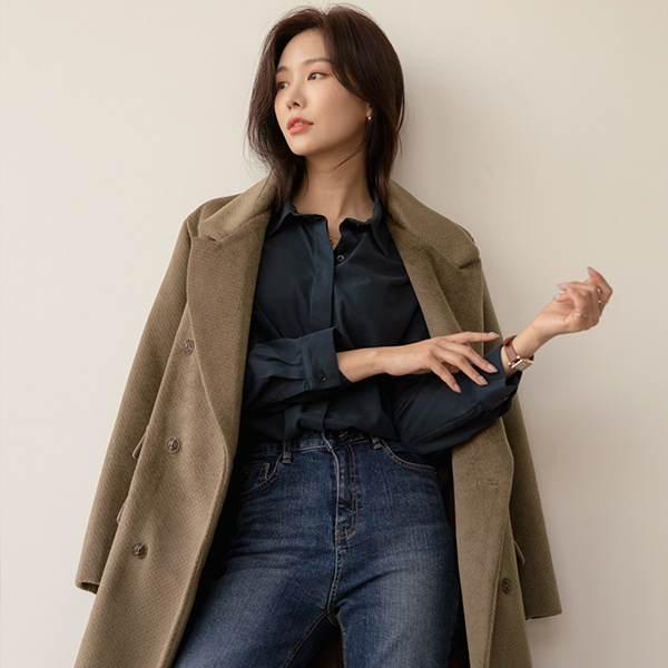 Trendy loose fit Winter Wool Long Coat