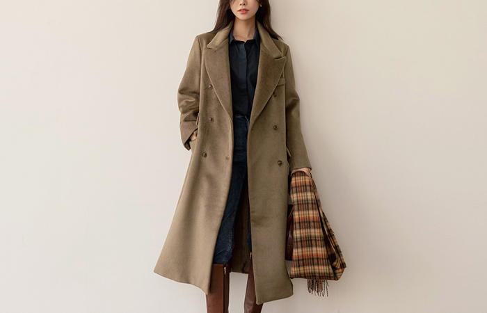 Trendy loose fit Winter Wool Long Coat