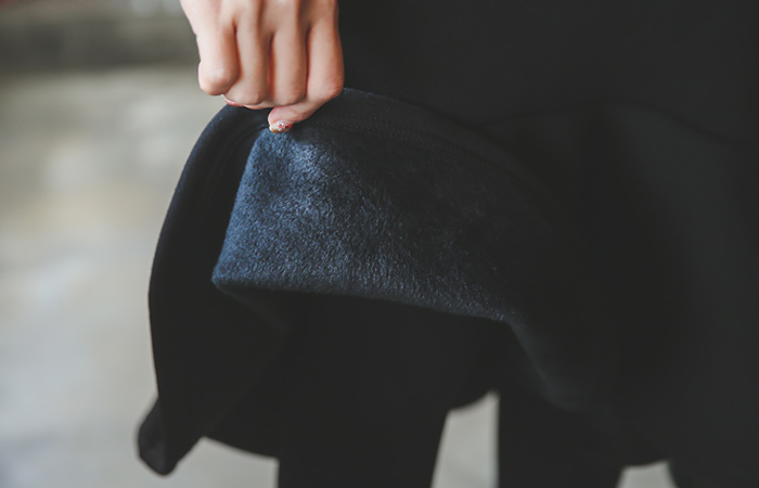 Mink fur napping Banding Mermaid Skirt