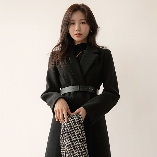 Classic Mood Wool Long Coat (BeltSET)