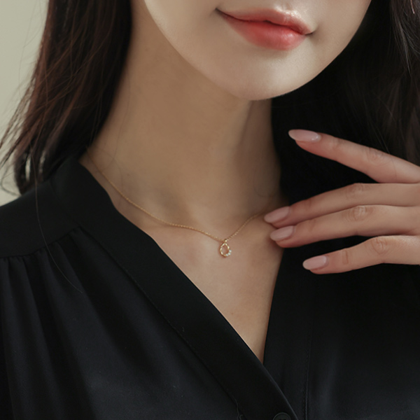 Harp&Harp Mini Ring Cubic Necklace