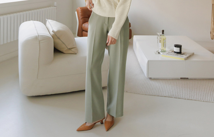 Formal Style wide fit Hidden Back Banding Slacks