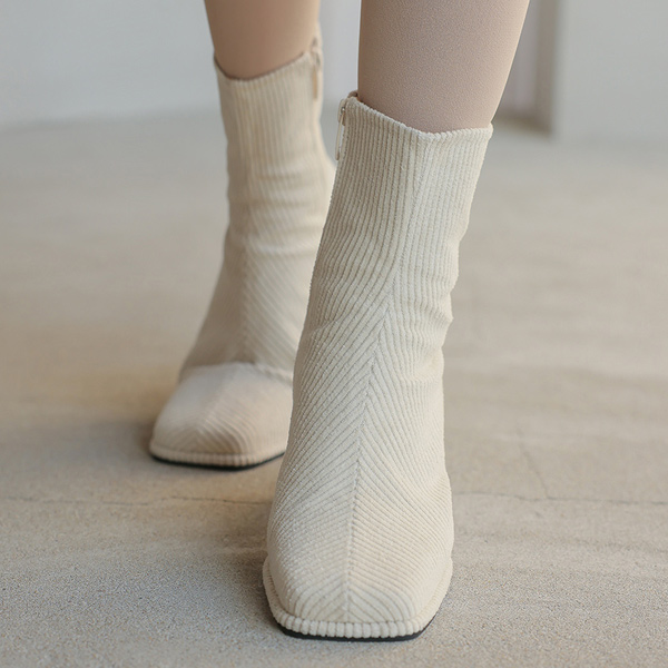 Corduroy Ankle Boots