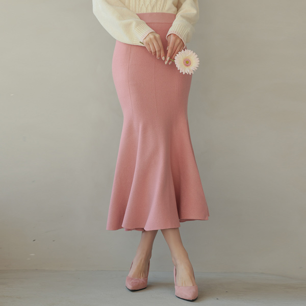 Mermaid Line 쫀쫀밴딩 Knit Skirt