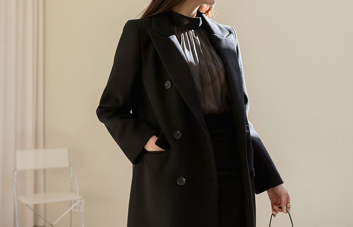 Formal Style Double Button Standard Coat