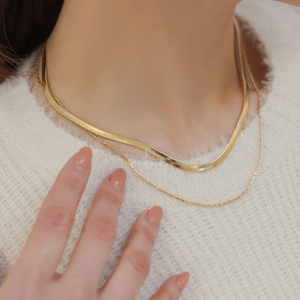 Snake layered Necklace