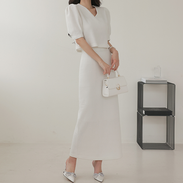 fluffy Fleece Banding Maxi Skirt