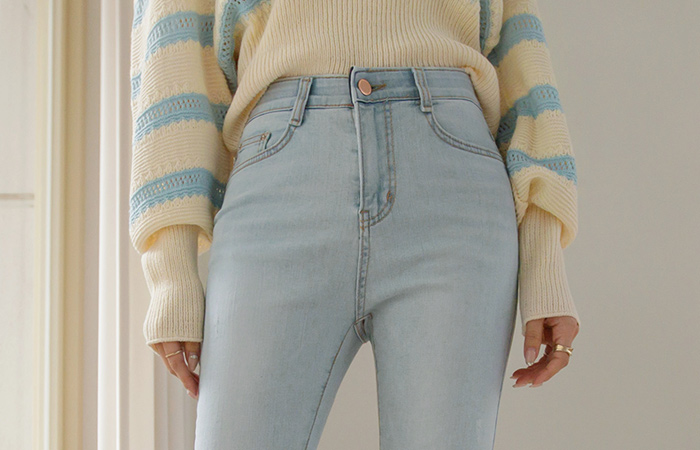 Daily Cutting Trend Boot-Cut Denim Pants