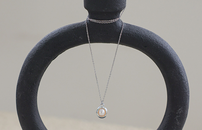 Silver Fresh Water Pearl Necklace