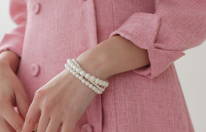 Basic 3size Pearl bracelet