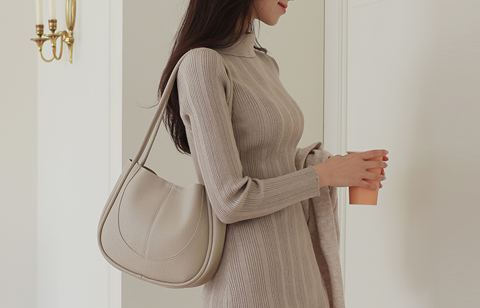 Vintage&Daily Stitch Line Shoulder Bag