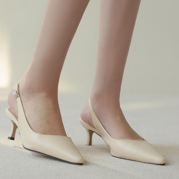 Basic Line Sling Backs Heels