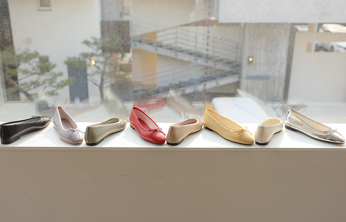 Pastel Ribbon Flat Shoes