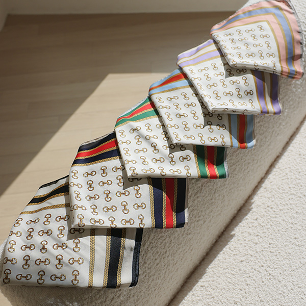 Mini Buckle Color Combination Scarf