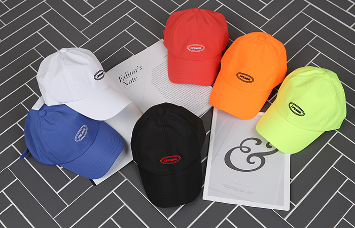 Lettering Casual Vivid Color Sun Cap