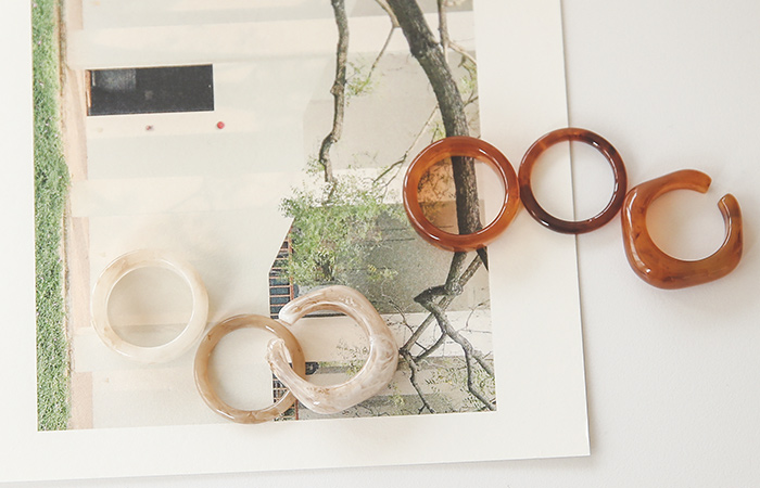 Formica Acrylic Mable Ring(3set)