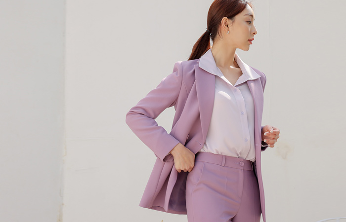 Smoothie Double-button Basic Set-up Jacket