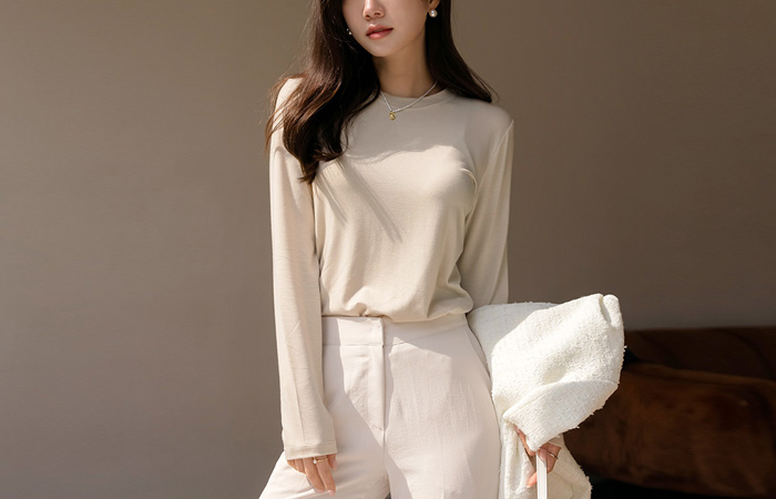 [O:neul] Like a soft skin Soft, Tencel Mochi I Like T-shirt