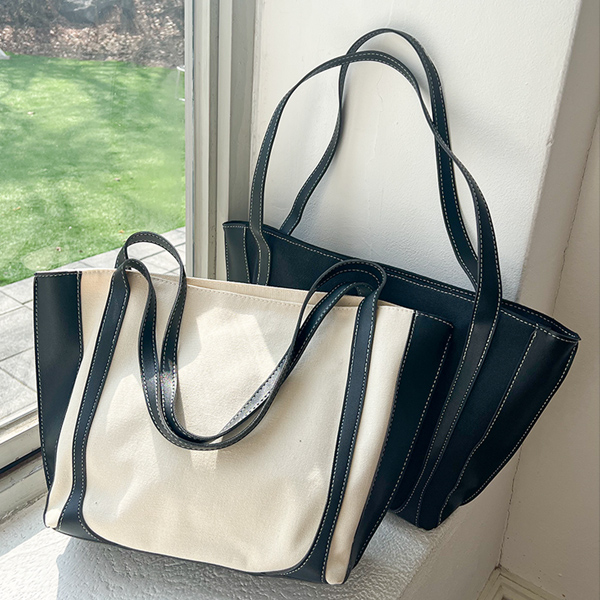 Basic Canvas large Shoulder Bag