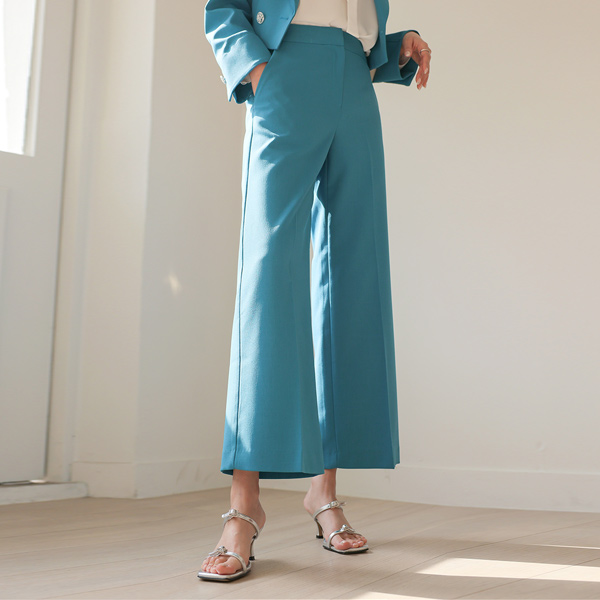 ODE Set-up wide fit Cropped Slacks