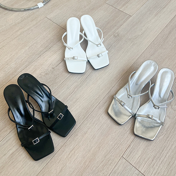Modern Belt Strap Sandals Heels