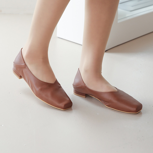 Classic Square 로우 Flat shoes