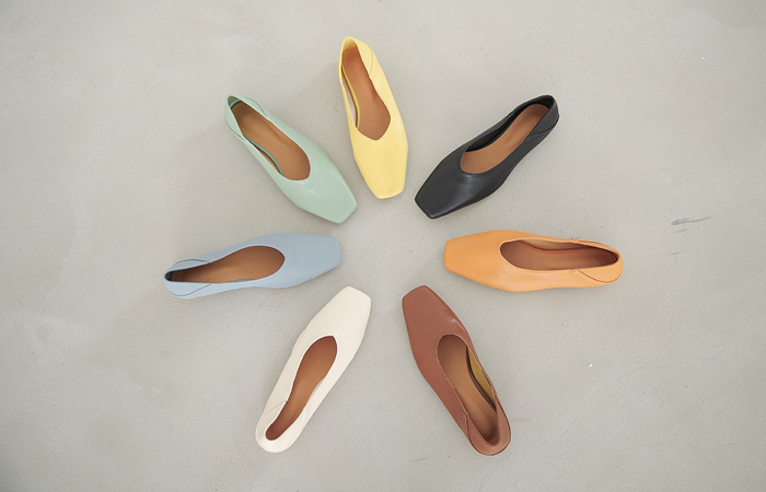 Classic Square 로우 Flat shoes