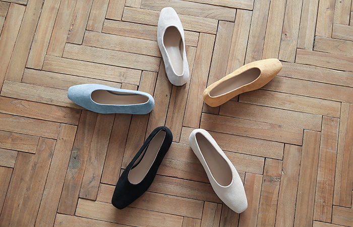 Simple Suede Cushion Flat shoes