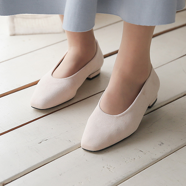 Simple Suede Cushion Flat shoes