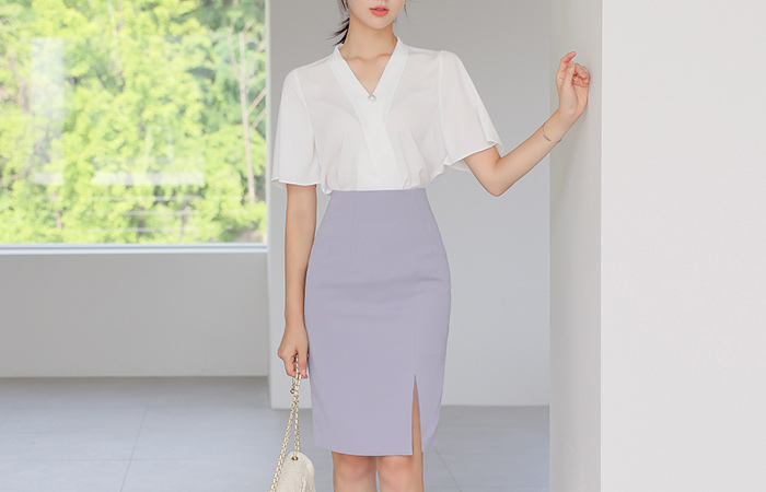 Side Center Front Vent High-Skirt(summer) Ⅴ