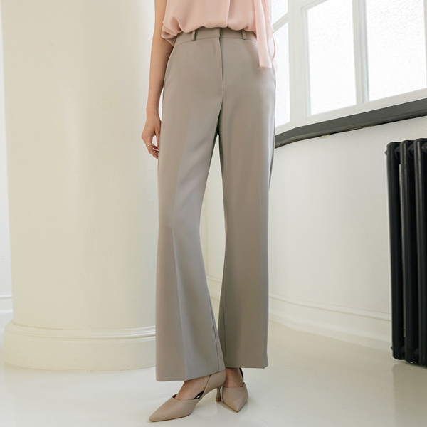 Mood loose fit Boot-Cut Slacks