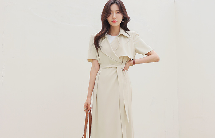 Elegance Trench Mood Soft Dress&Coat