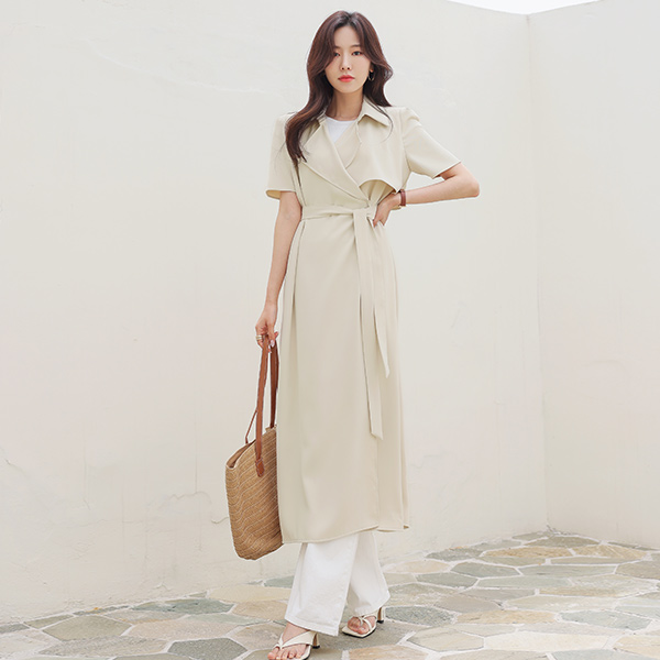 Elegance Trench Mood Soft Dress&Coat