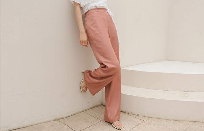 High Class Glossy Silk Slacks