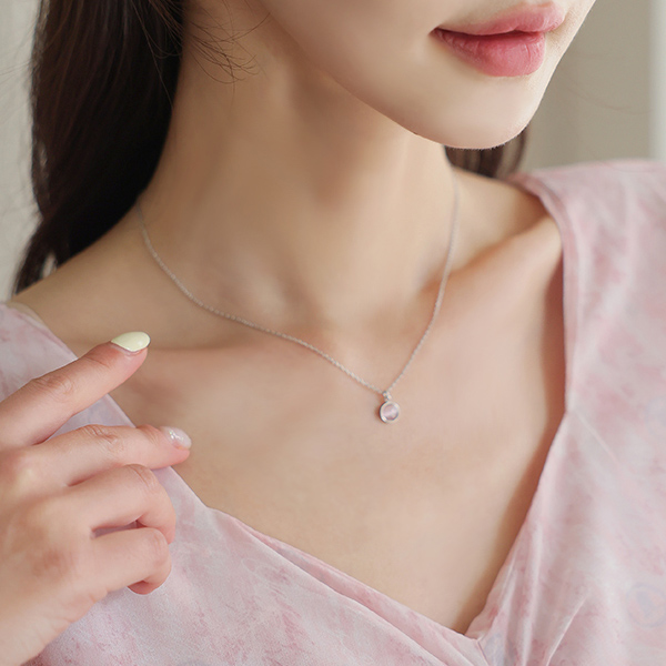 Color Round Shell Necklace