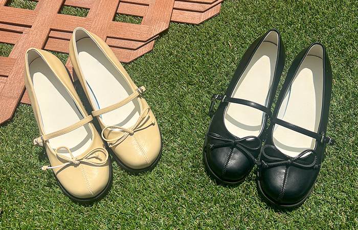 Lovely Round Ribbon Mary-Jane Shoes