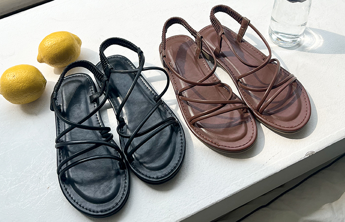 Simple&unique Cross Strap Sandals