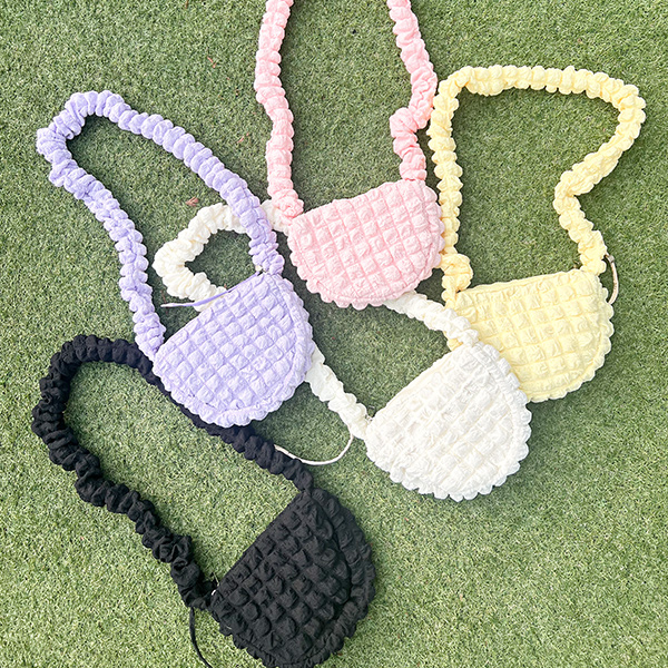 sugar Color Pom Pom String Cross Bag