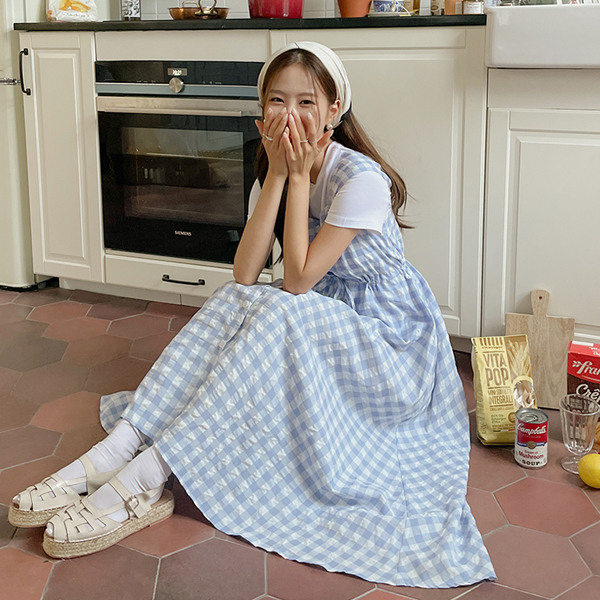 Picnic Check Patterns Summer String Dress