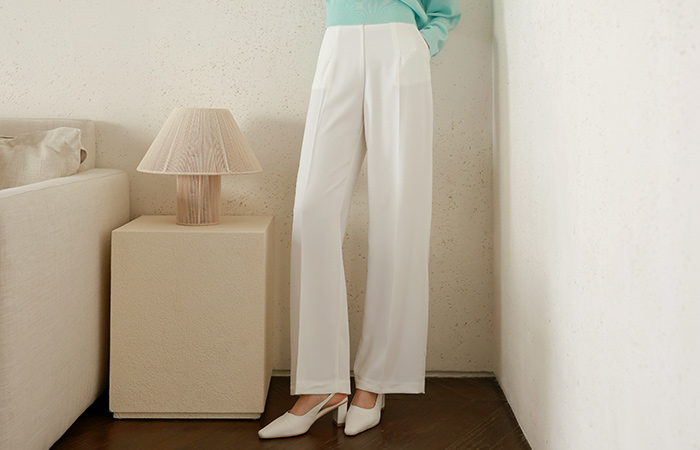 Soft Long-legged Fit Simple Slacks