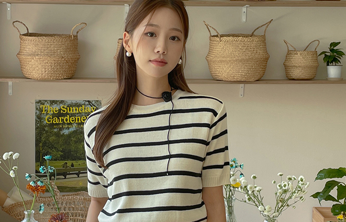 크레용 Stripe Patterns Daily Knit