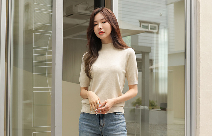 Half-High waist Basic Soft Fabric Knit