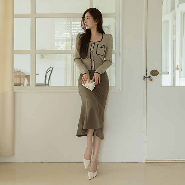 Slim Mermaid Fit Tight Skirt